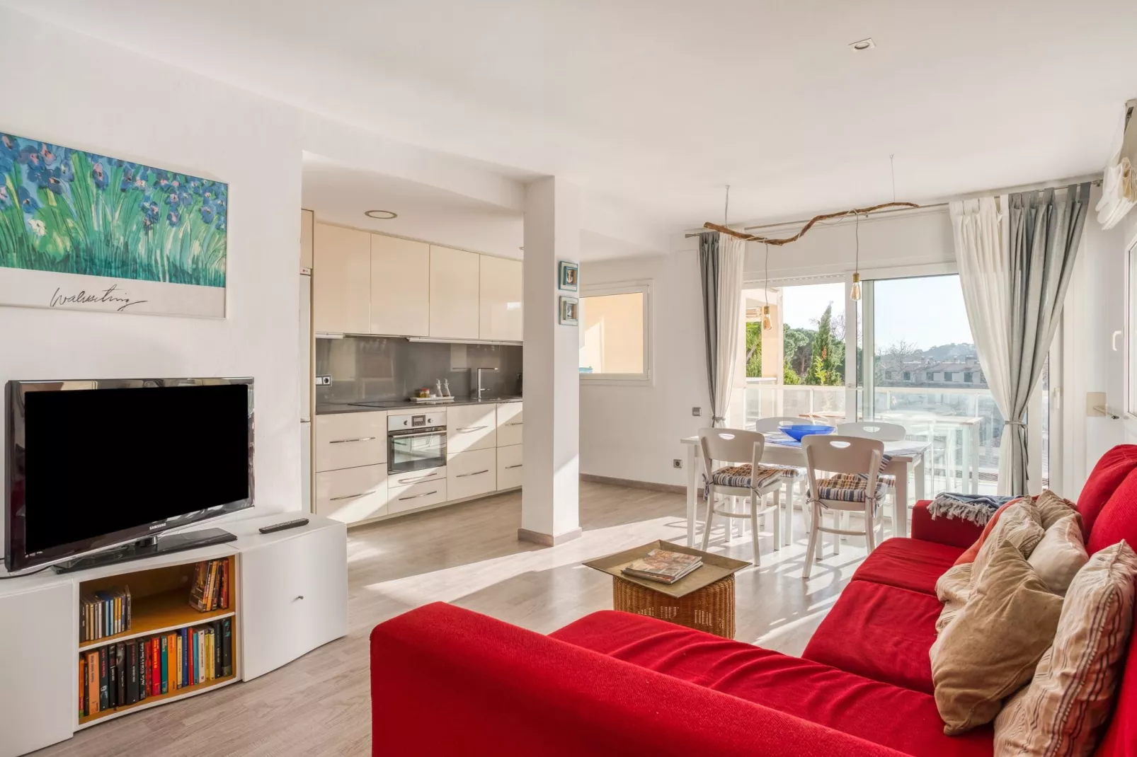 S´Agaró Beach Apartment-Living room