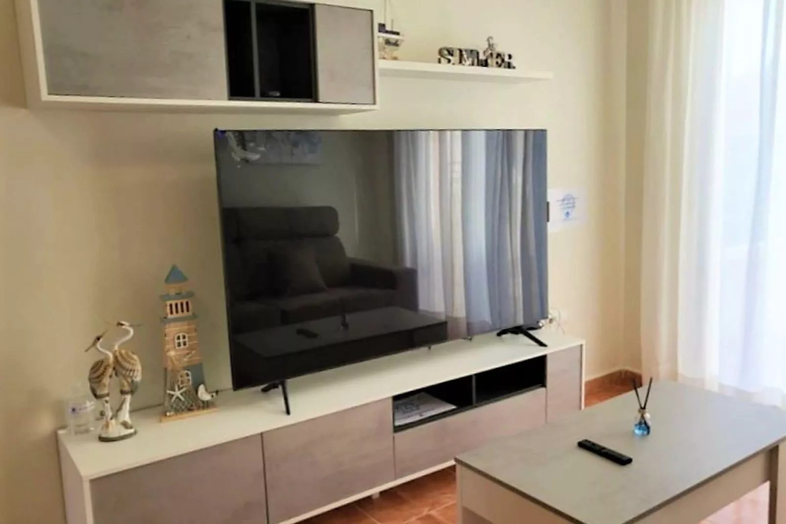 Ático con piscina privada-Living room