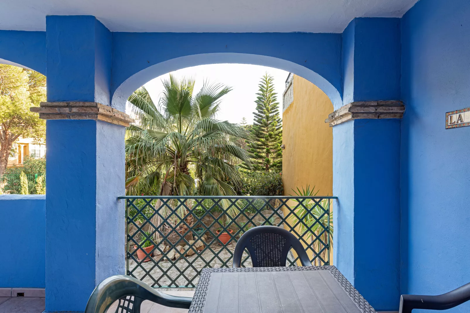 La Casa Azúl-Terrassenbalkon