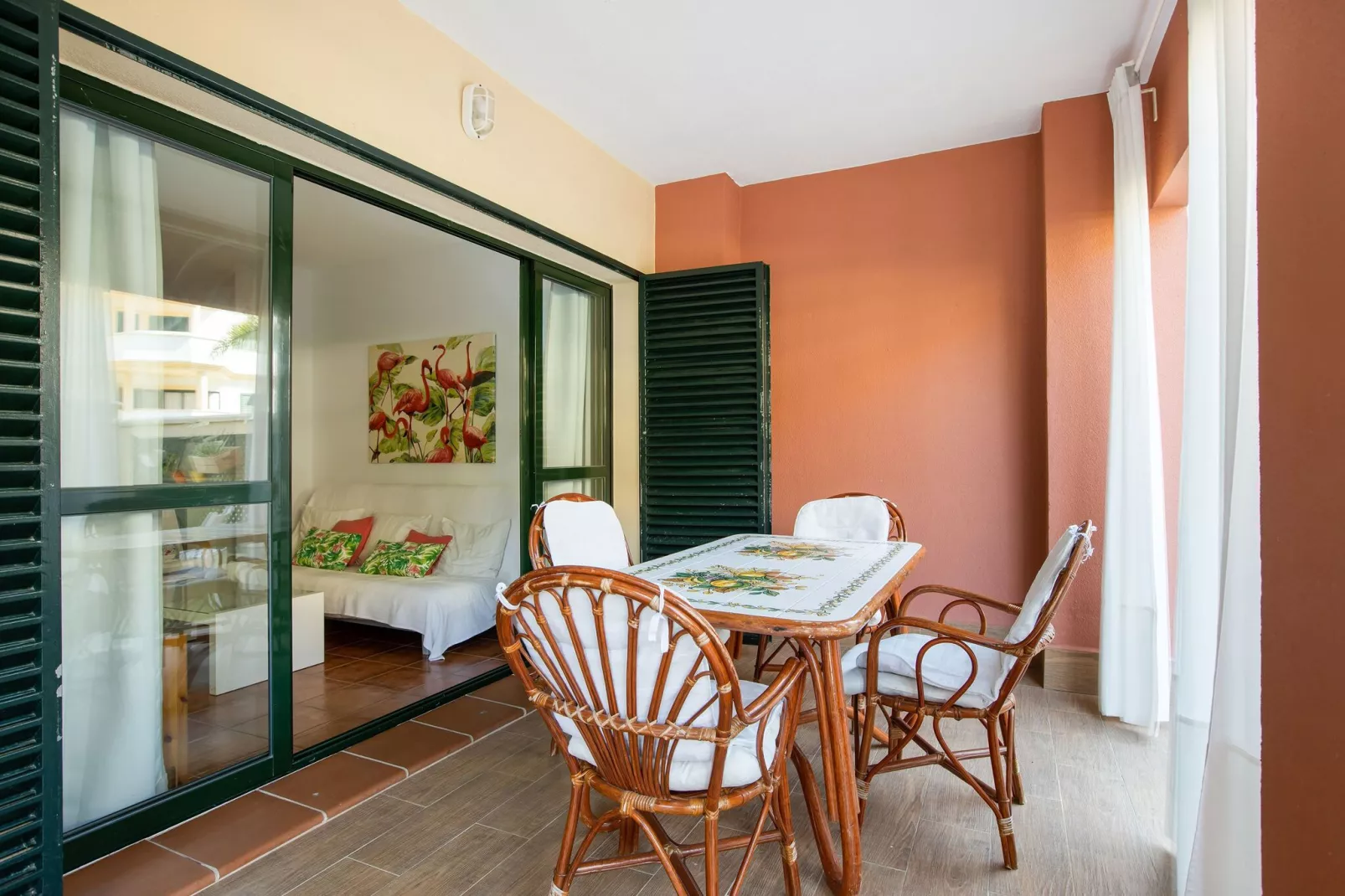 Beachfront Zahara-Terrace balcony