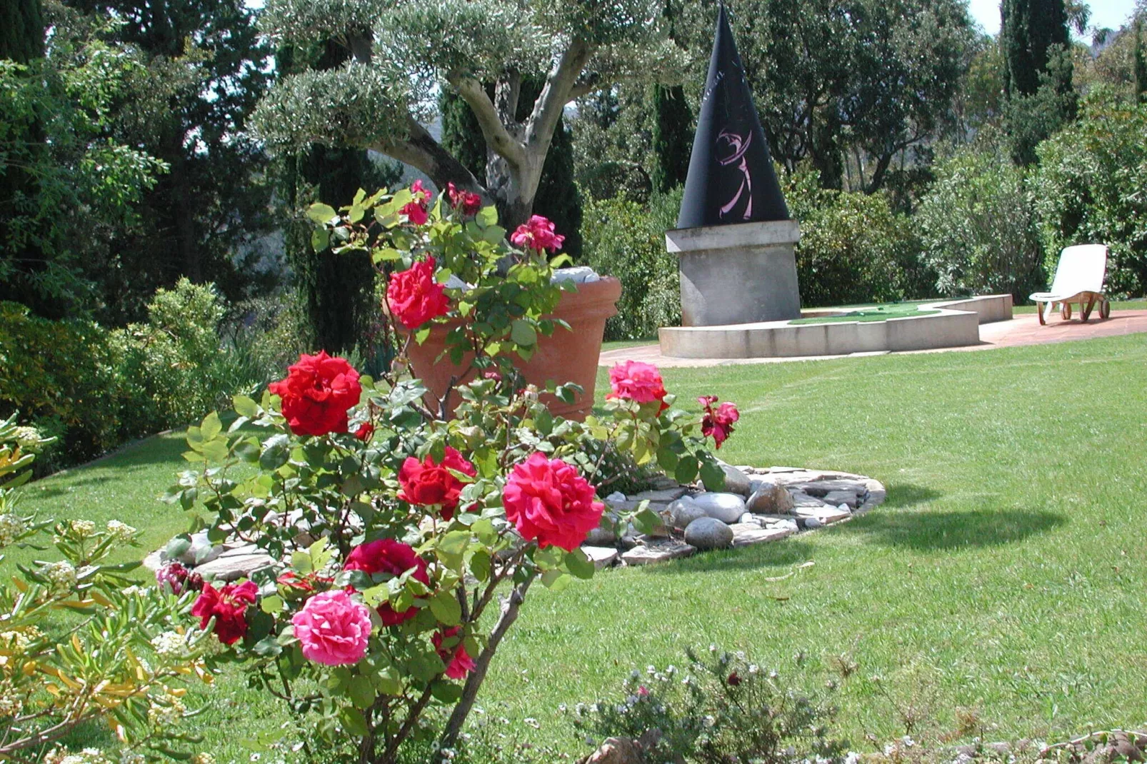 Villa Mandelieu la Napoule-Gärten Sommer
