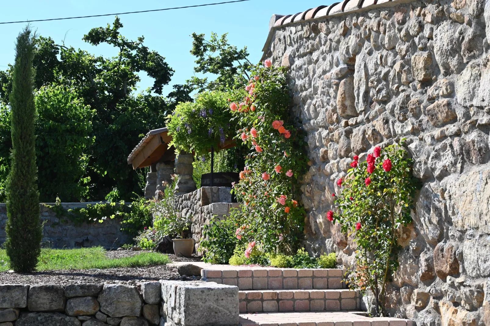 Villa - Largentière-Gardens summer