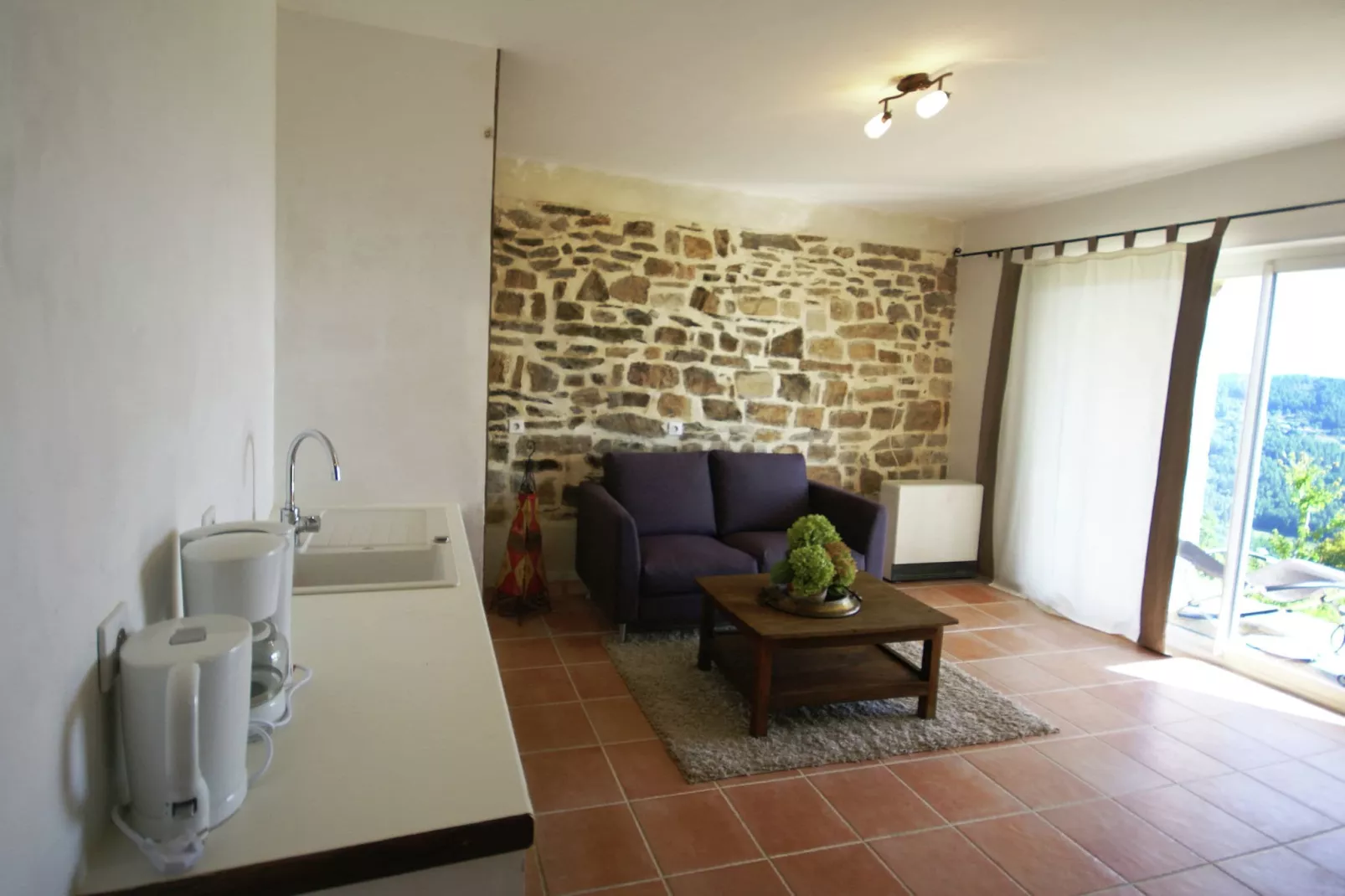 Maison de vacances Chassiers grand-Living room