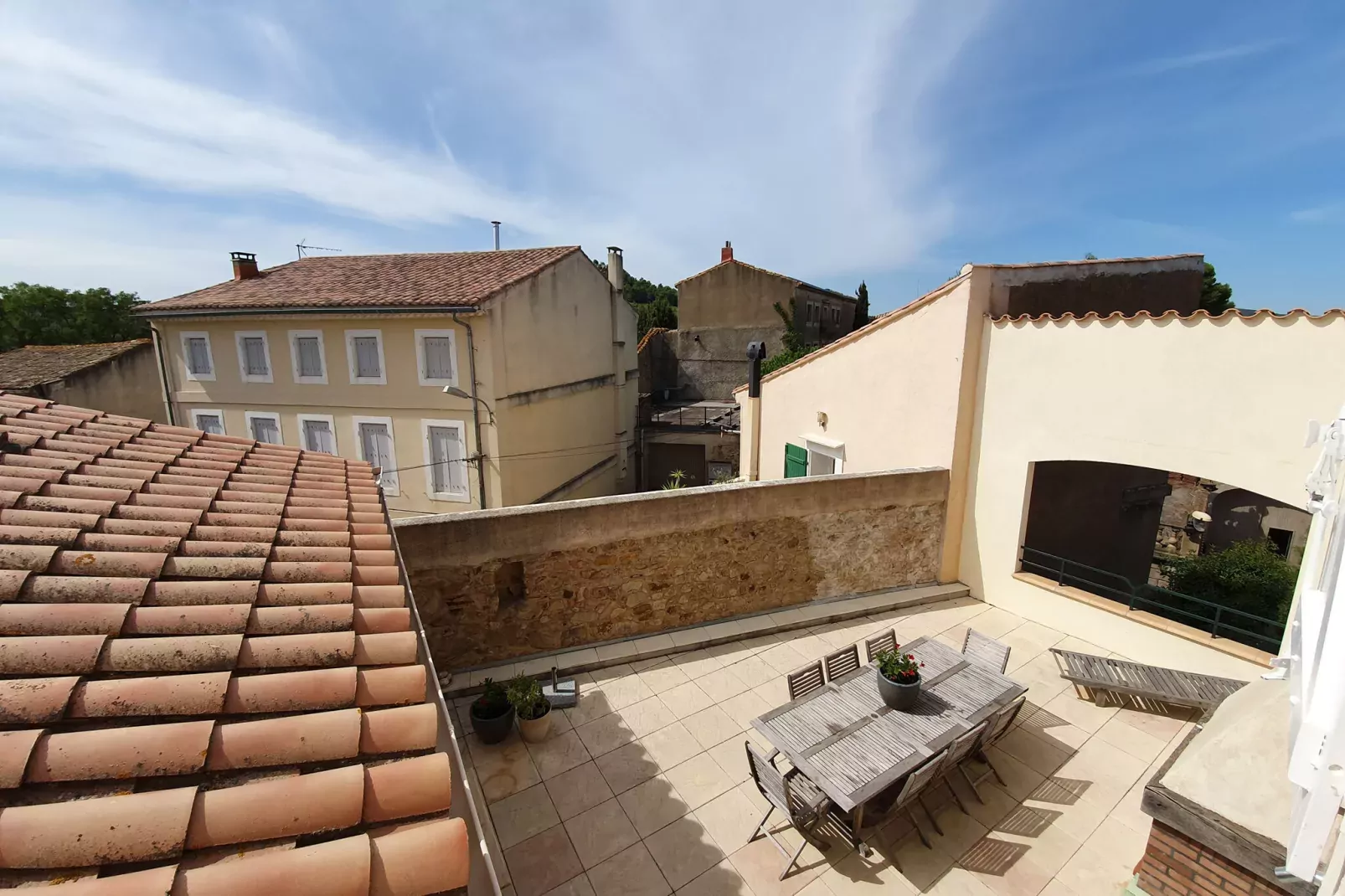 Villa Roquelongue-Vue d'été
