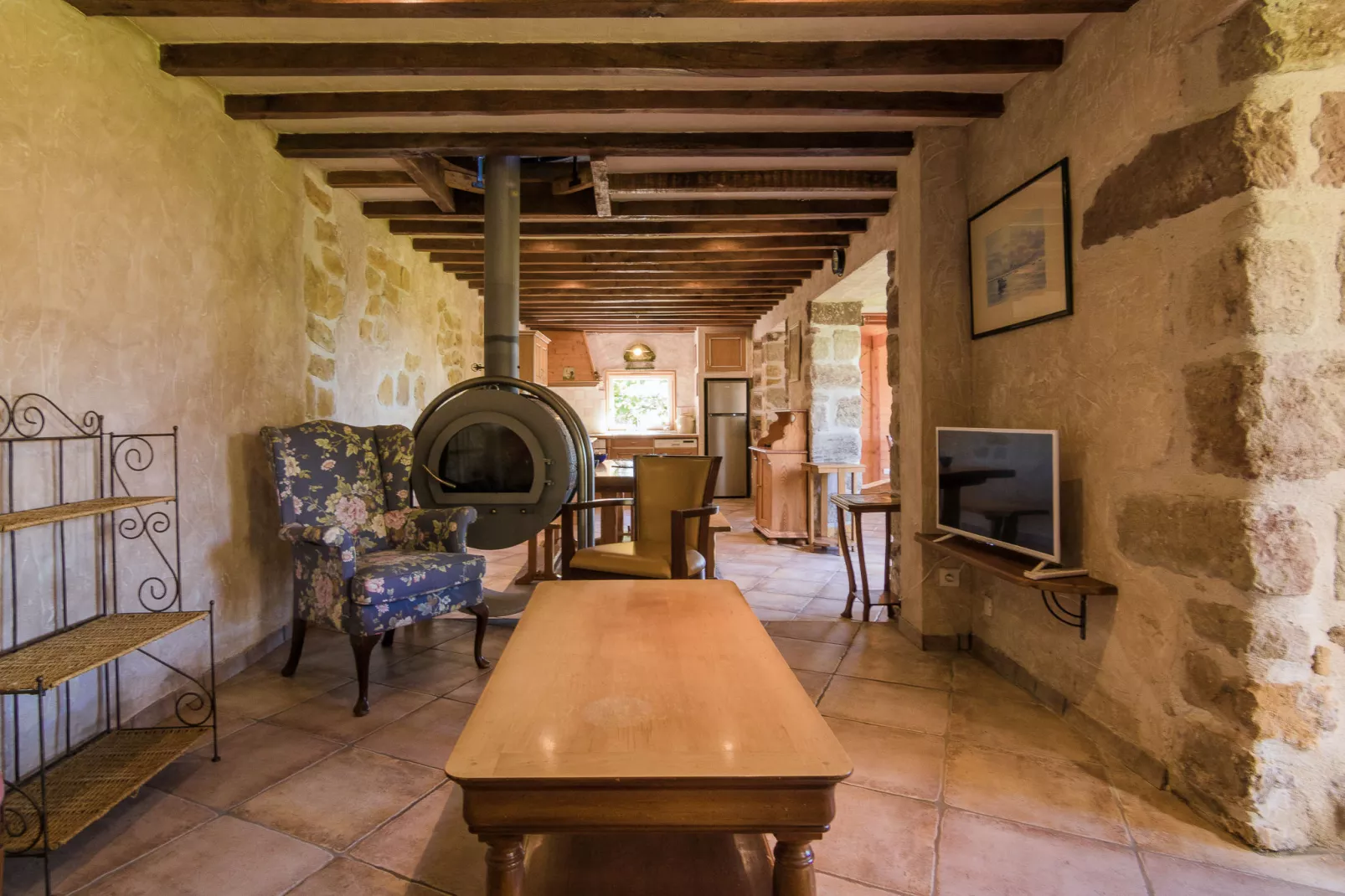 Maison La Porcherie-Living room
