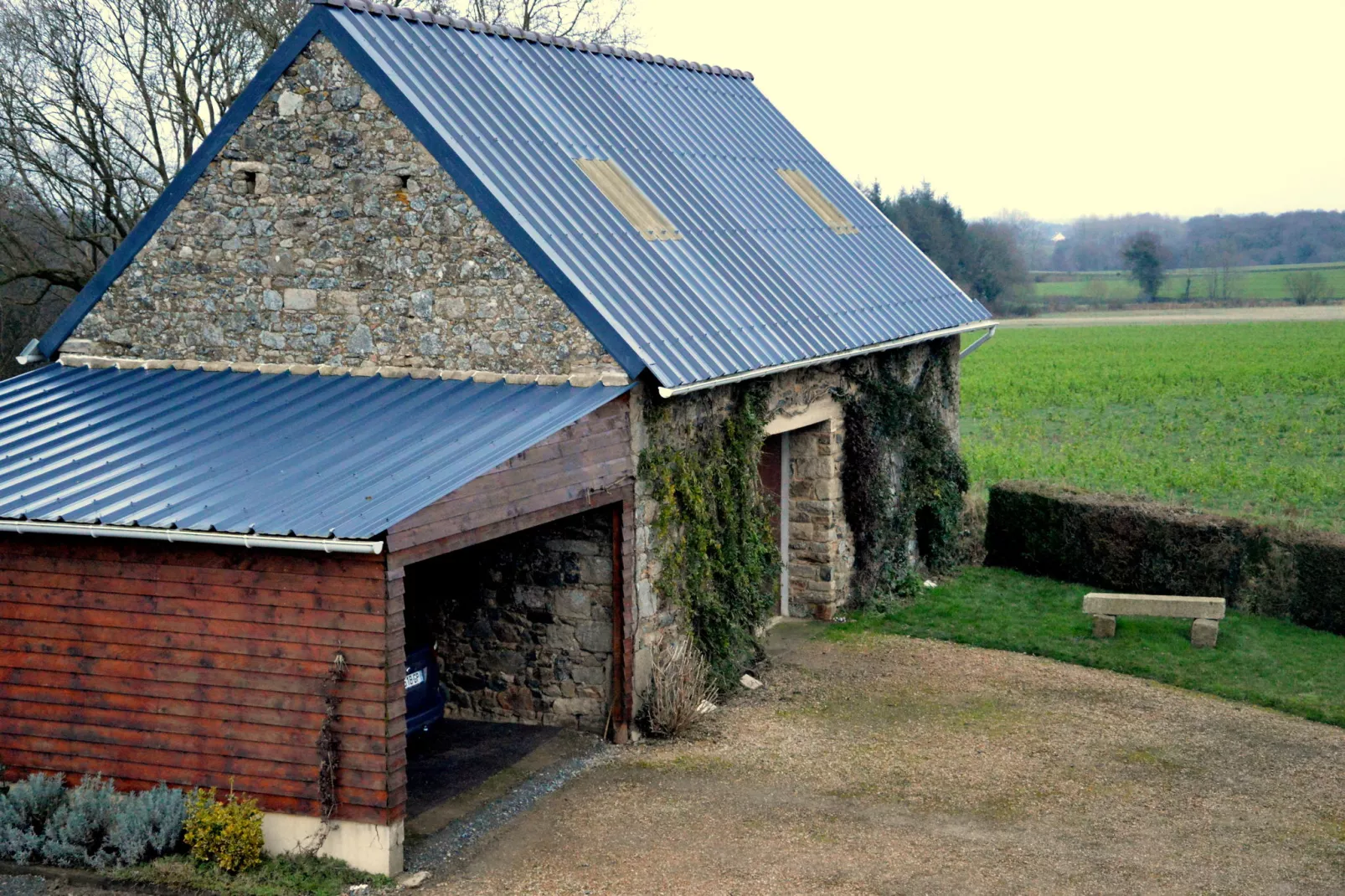 Villa des Prés-Garden winter