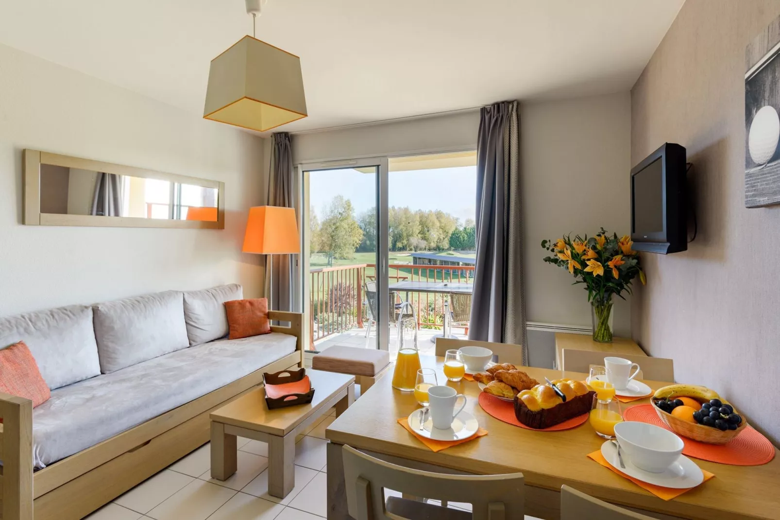Résidence Cap Green 2-Wohnzimmer