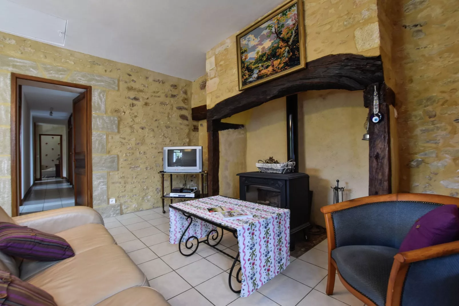 Maison typique périgourdine-Salon