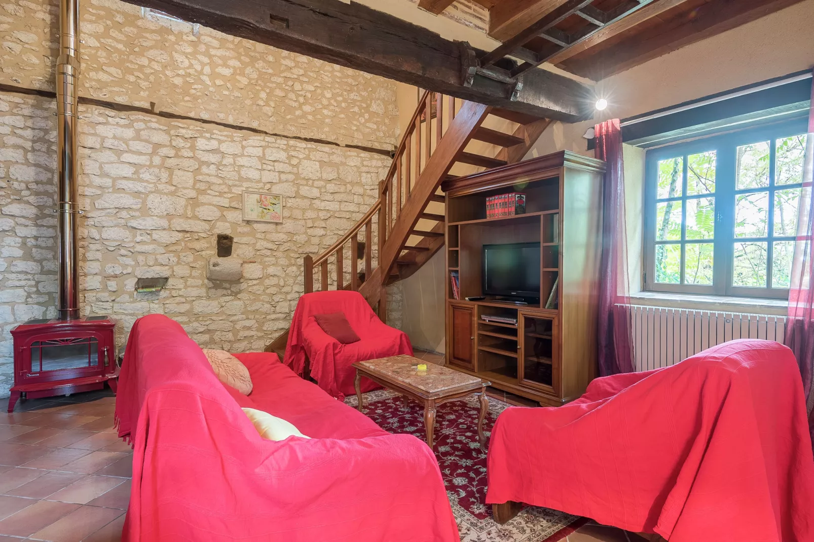 Maison de vacances Bouniagues-Wohnzimmer