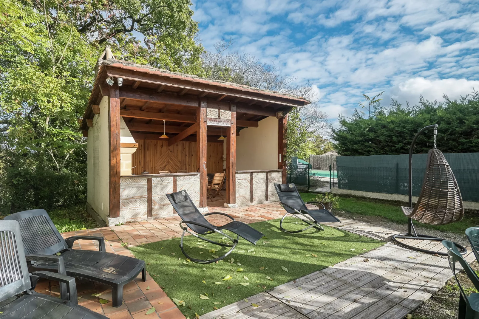 Maison de vacances Bouniagues-Terrassenbalkon