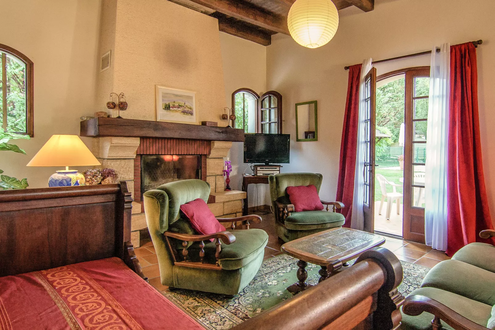 Villa Aubas-Living room