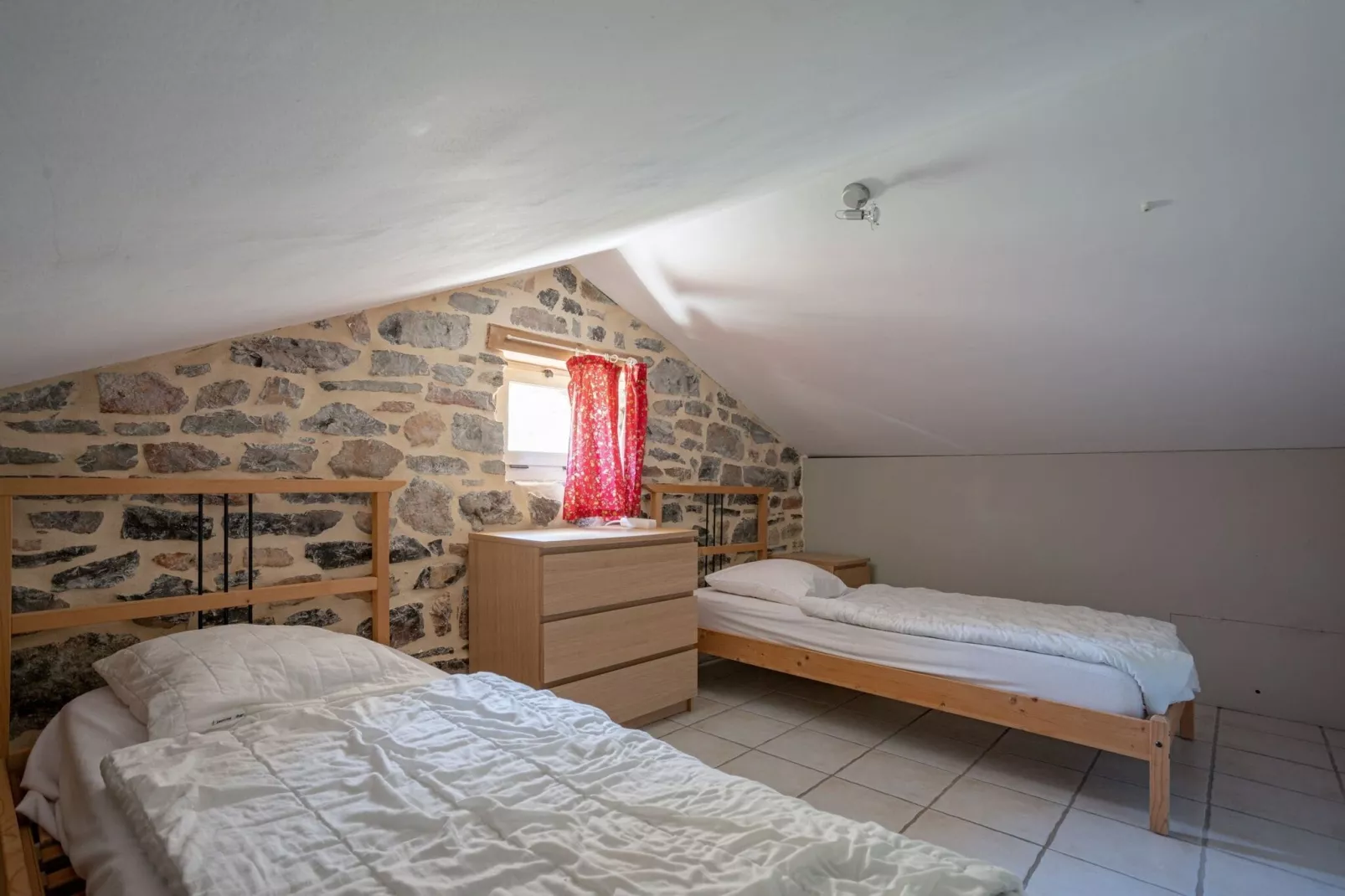 Cottage around a swimming pool in a small villa-Bedroom