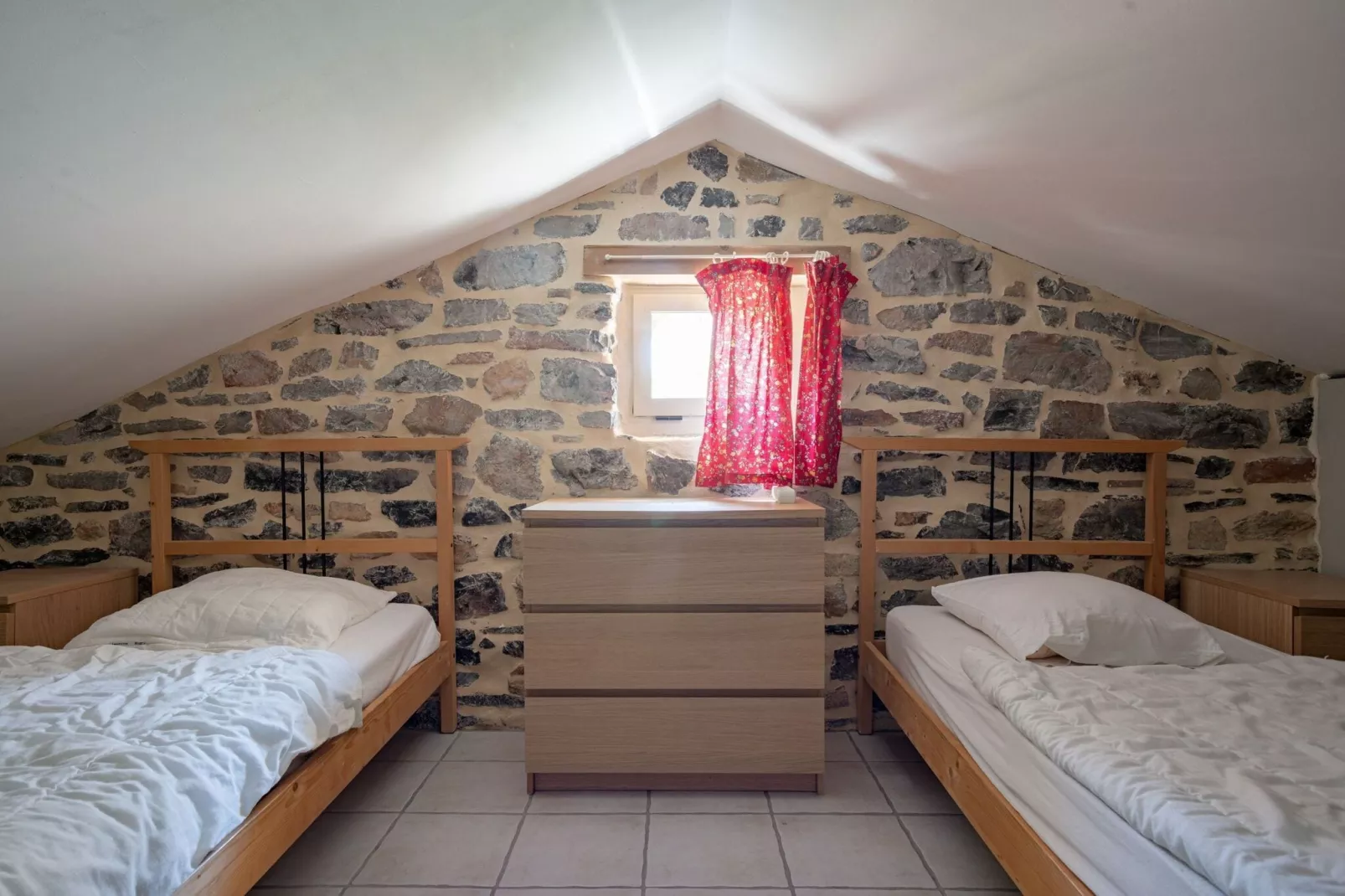 Cottage around a swimming pool in a small villa-Bedroom