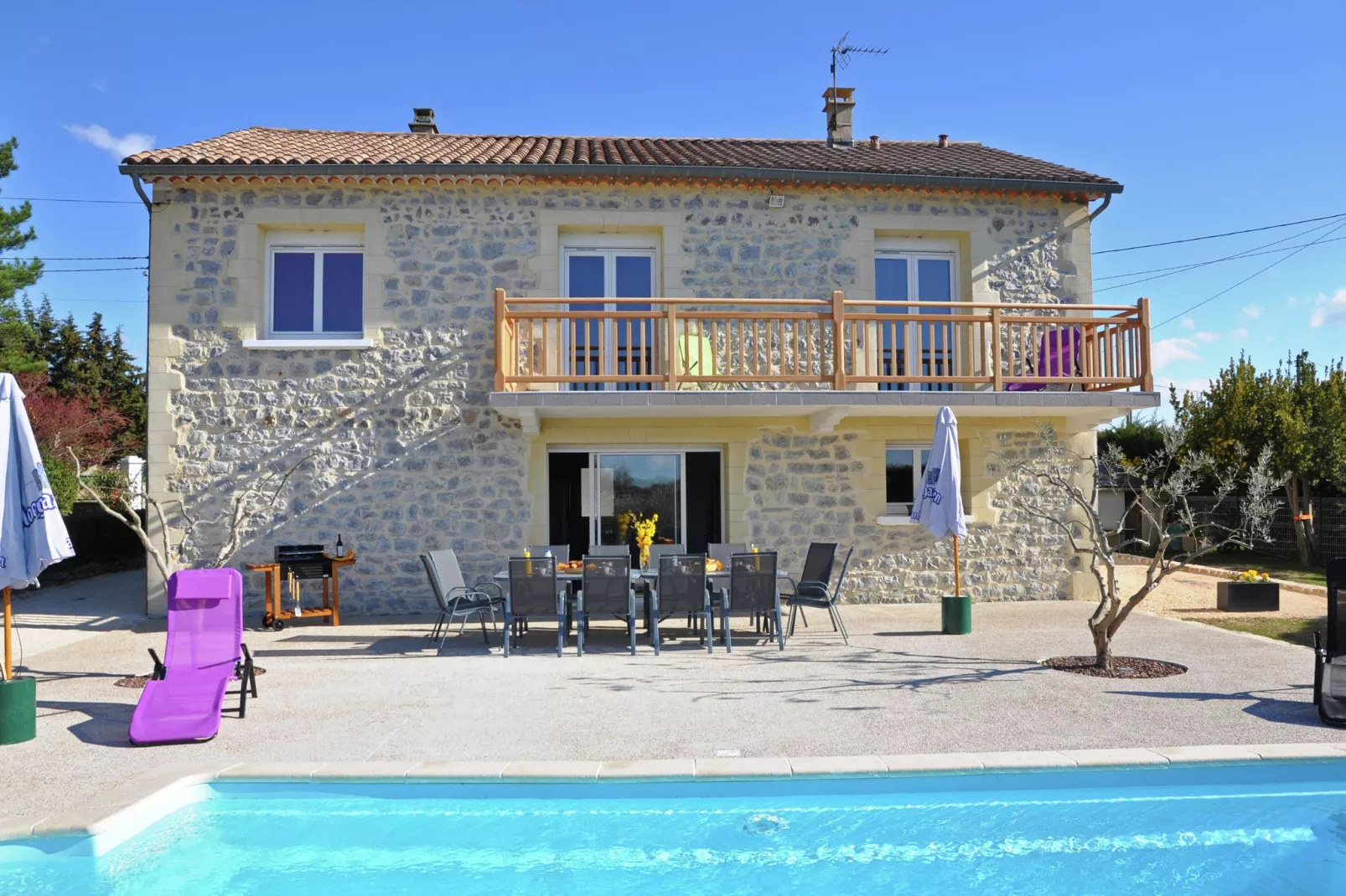Le Malcap-Exterior in summer