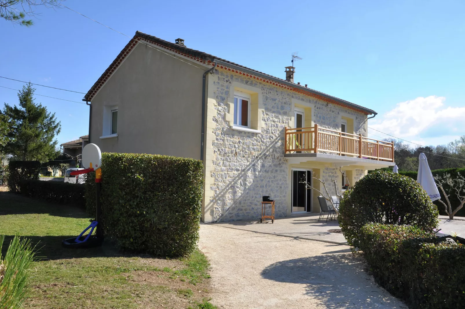 Le Malcap-Exterior in summer