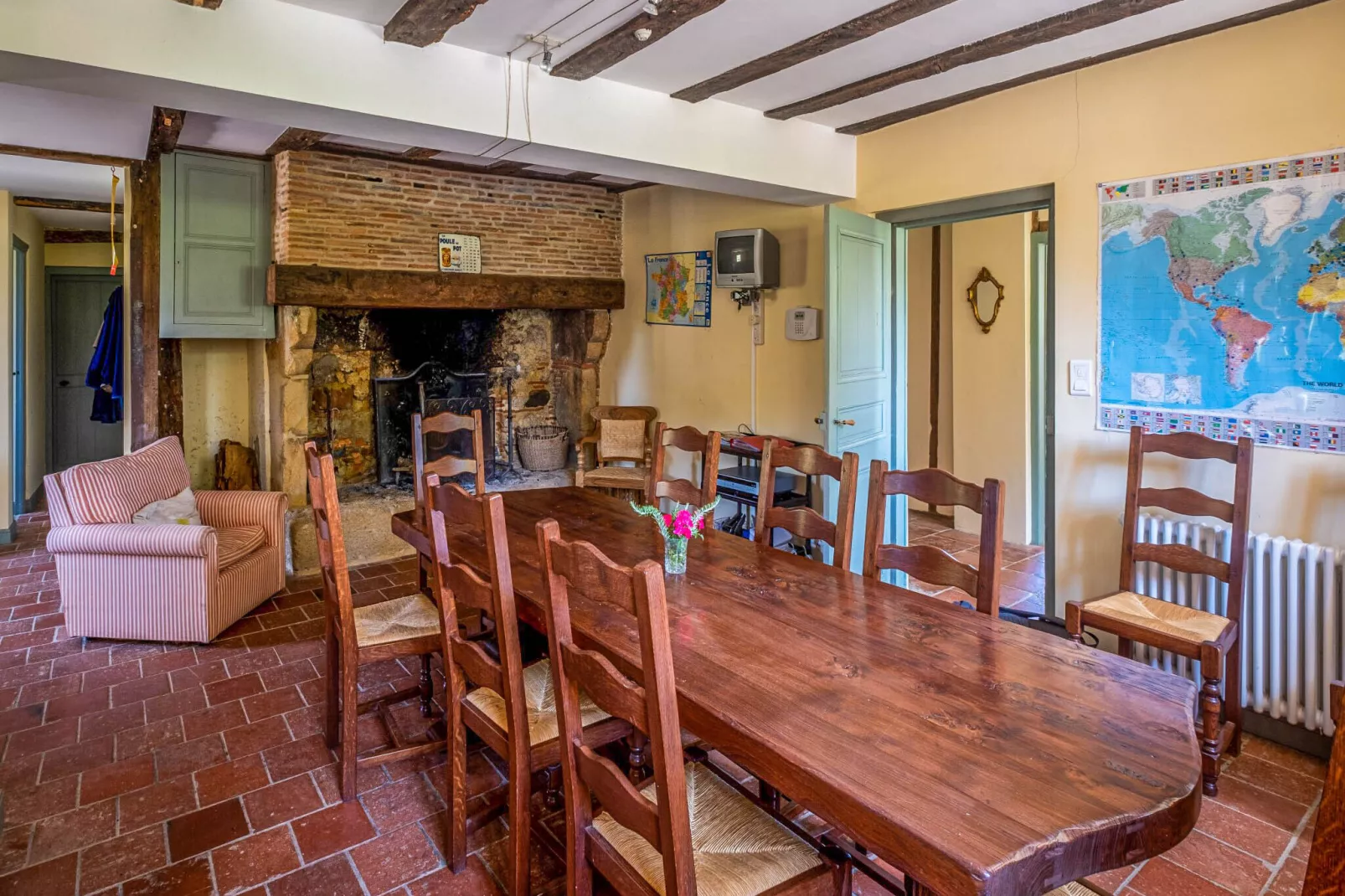 Villa Le Houga-Esszimmer