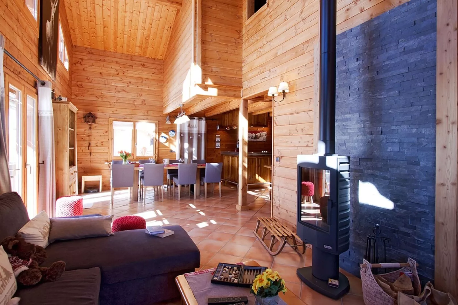 Chalet Le Panorama-Living room