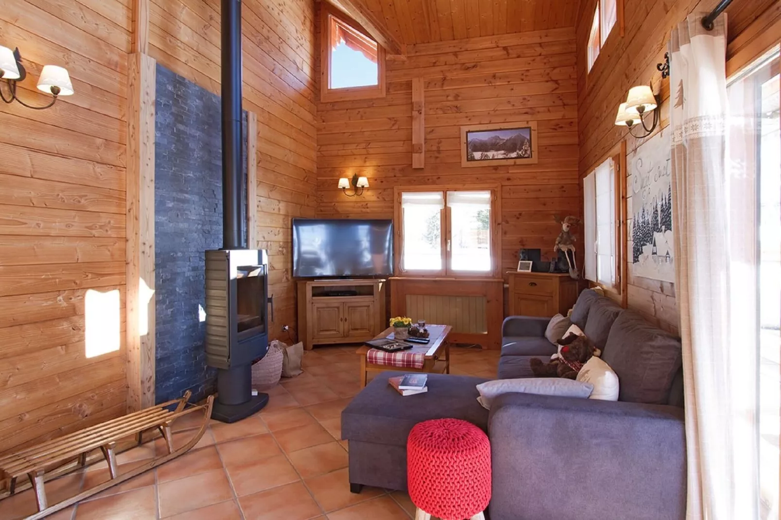 Chalet Le Panorama-Living room