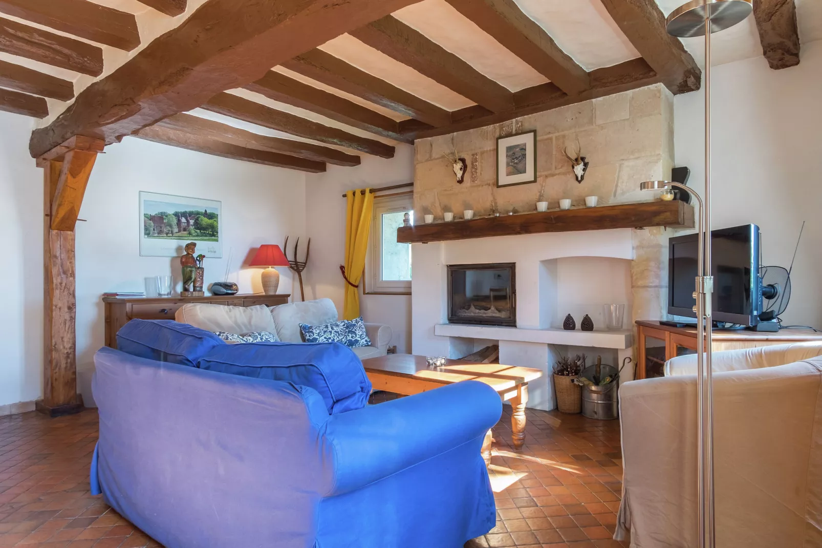 La Ferme les Drageonnières-Living room
