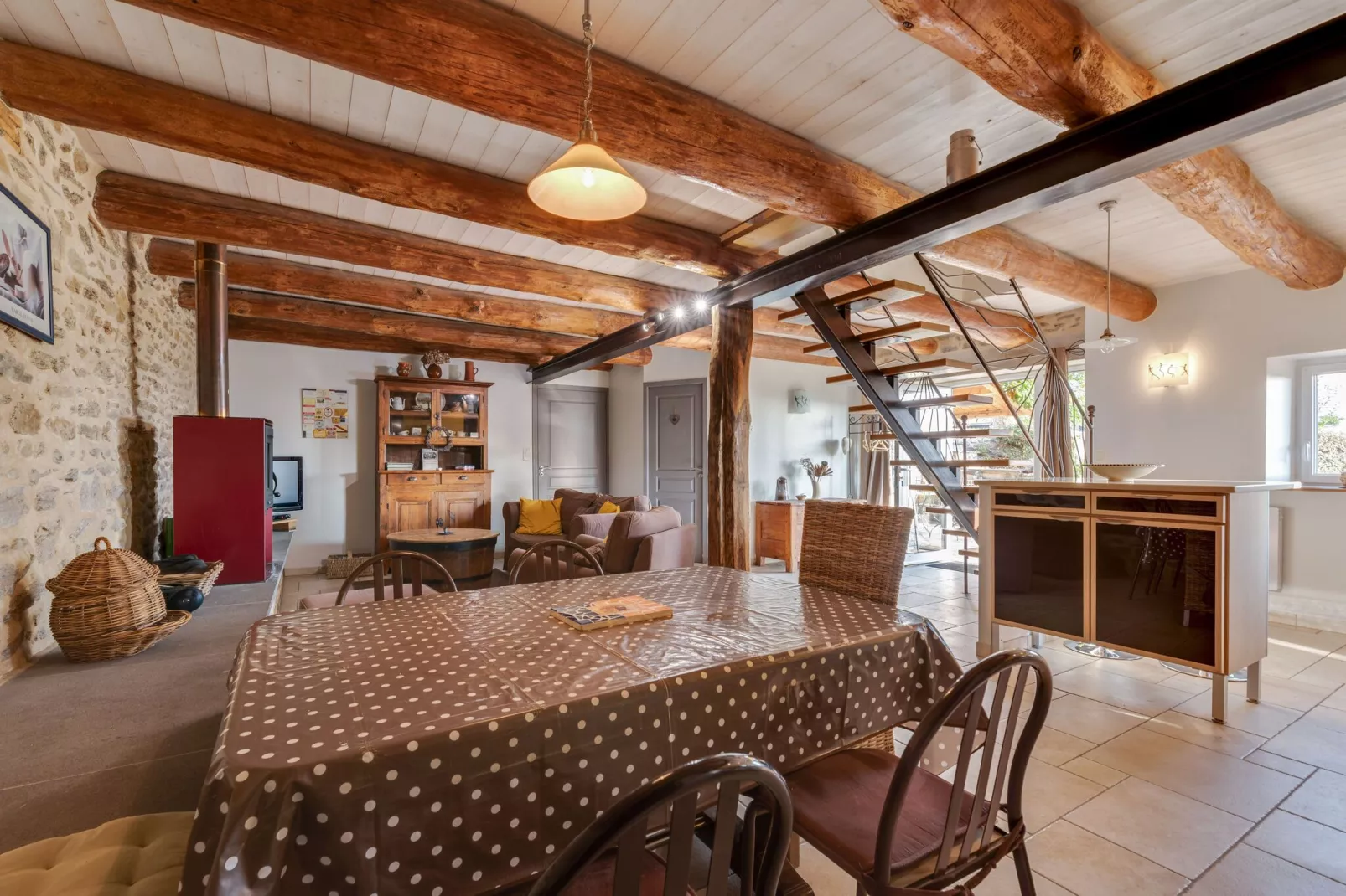 Maison à la campagne-Living room