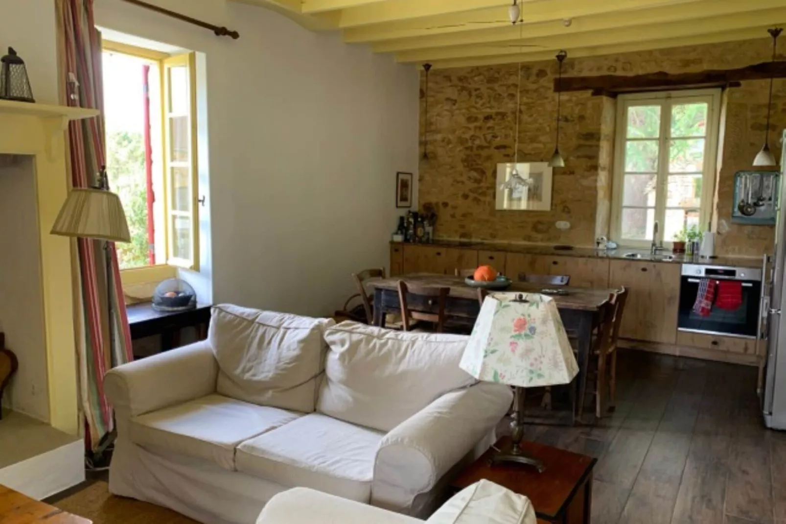 Maison de vacances Montcléra Cournes 8 pers-Wohnzimmer