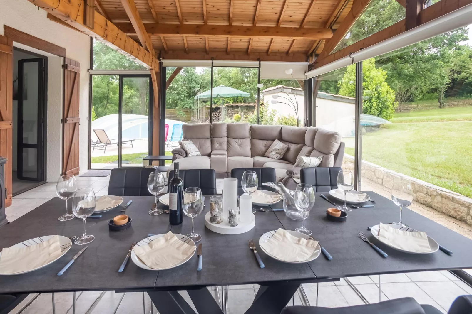Villa Pech d'Espagne-Terrassenbalkon