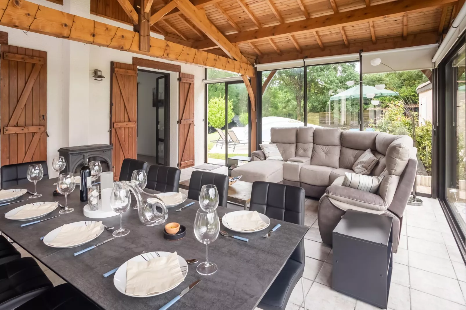 Villa Pech d'Espagne-Terrassenbalkon