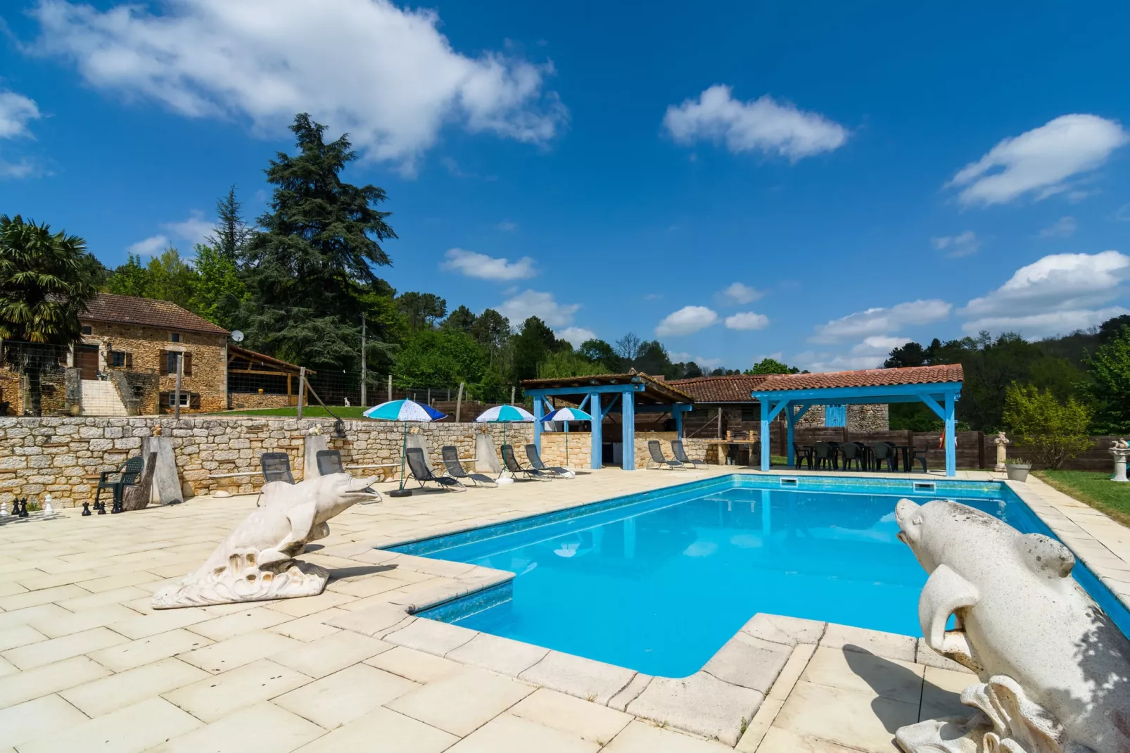 Maison de vacances Blanquefort Sur Briolance 12 pers-Pool