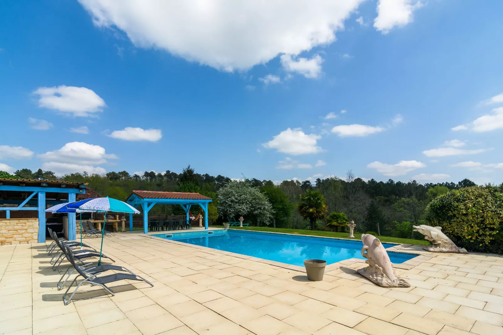Maison de vacances Blanquefort Sur Briolance 12 pers-Pool