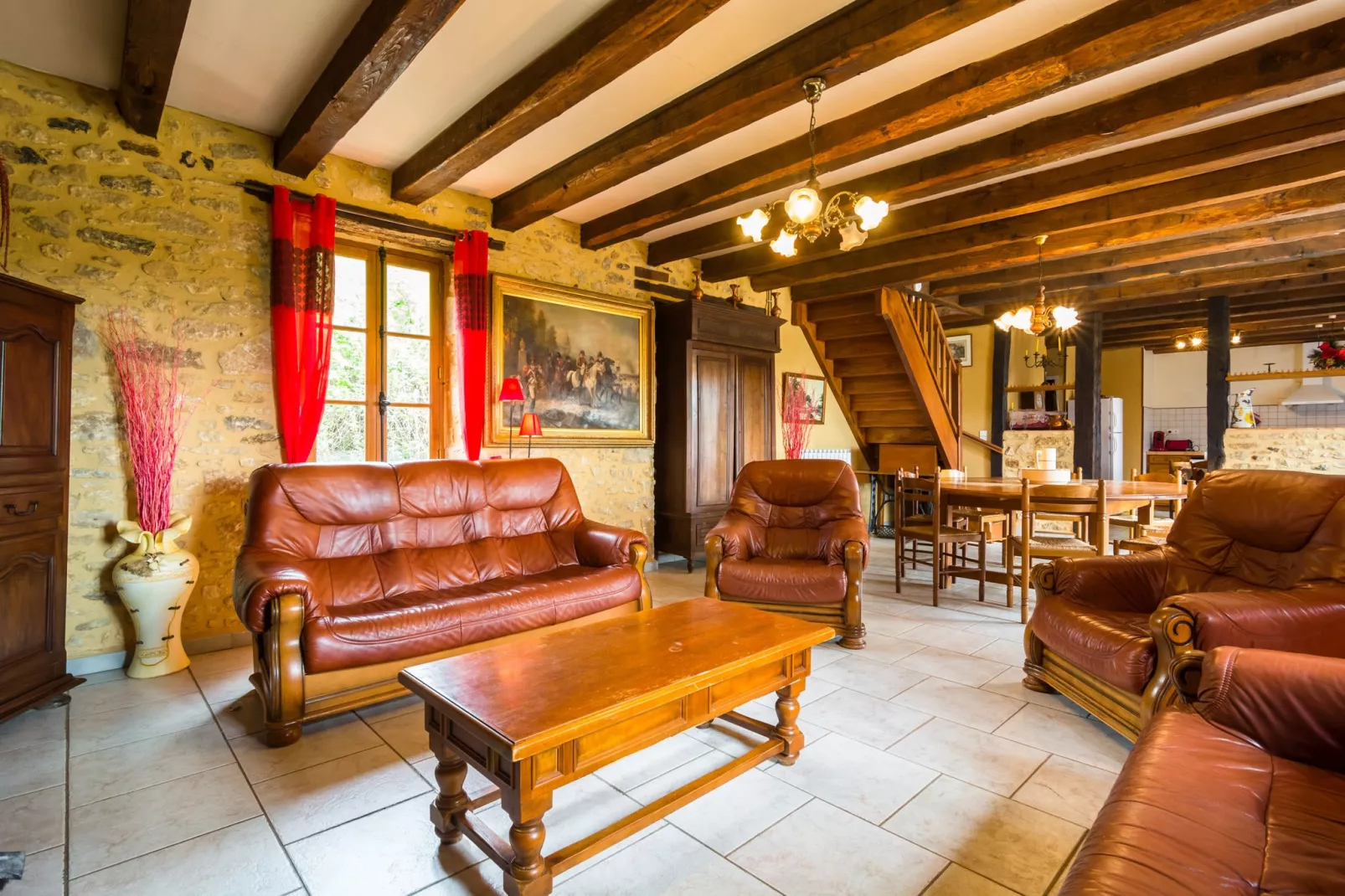 Maison de vacances Blanquefort Sur Briolance 12 pers-Living room