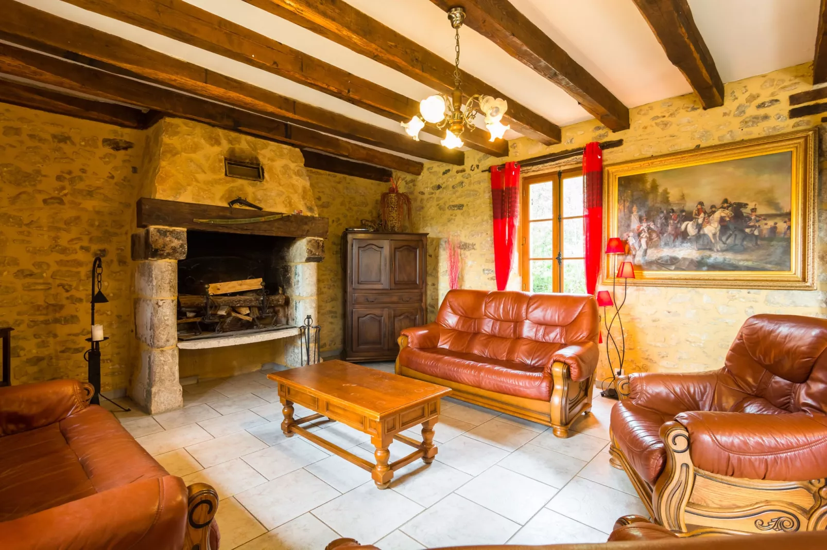 Maison de vacances Blanquefort Sur Briolance 12 pers-Living room
