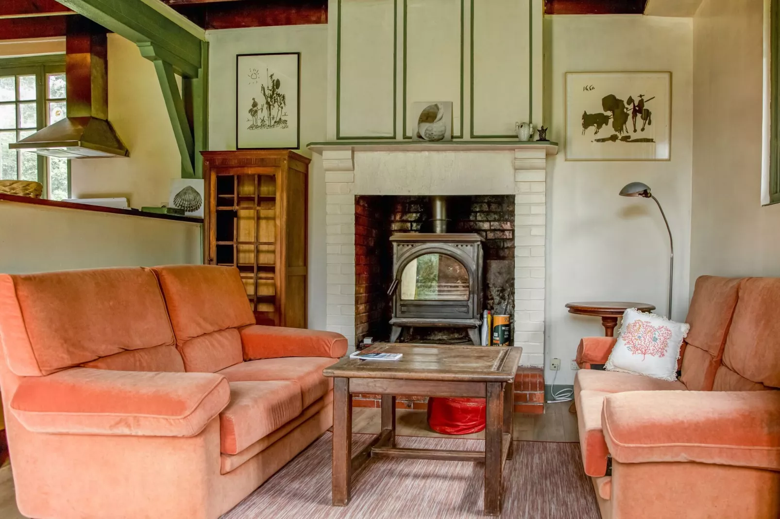 Holiday home in Portbail-sur-Mer with terrace-Living room