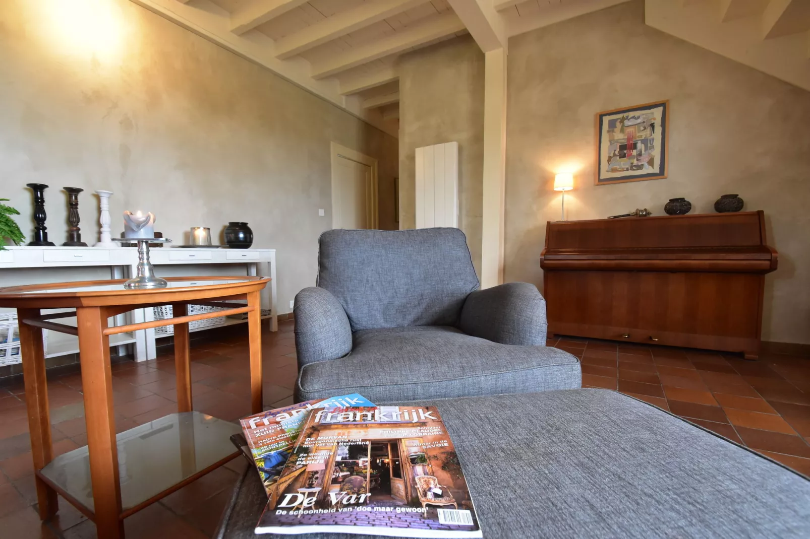 Villa Piscine Bourgogne 10 pers-Living room