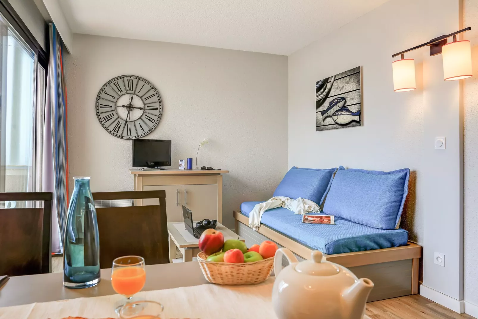 Les Balcons de Collioure Collioure - 14F Studio 22 - rénové-Wohnzimmer