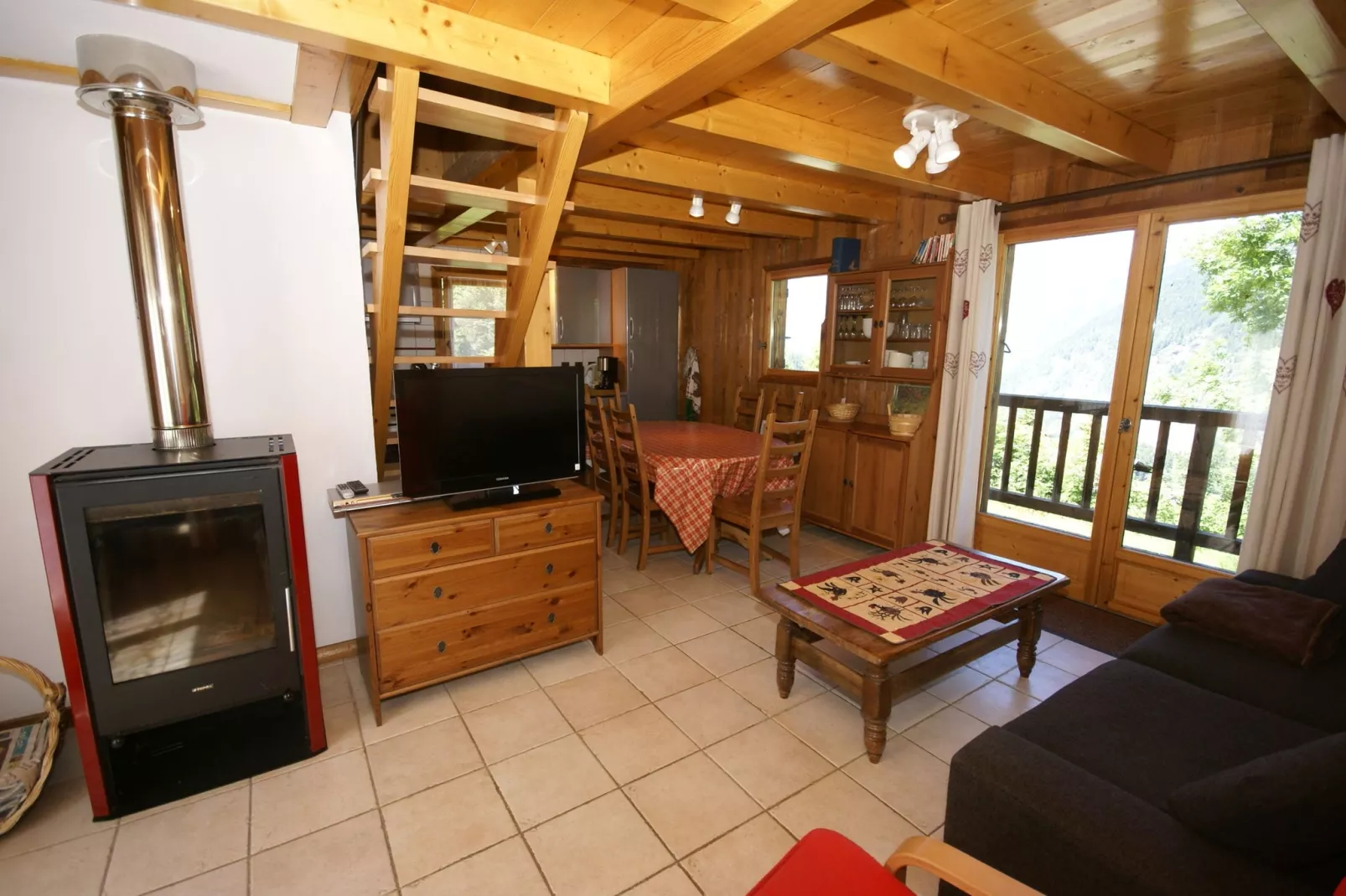 Chalet - LES HOUCHES-Living room