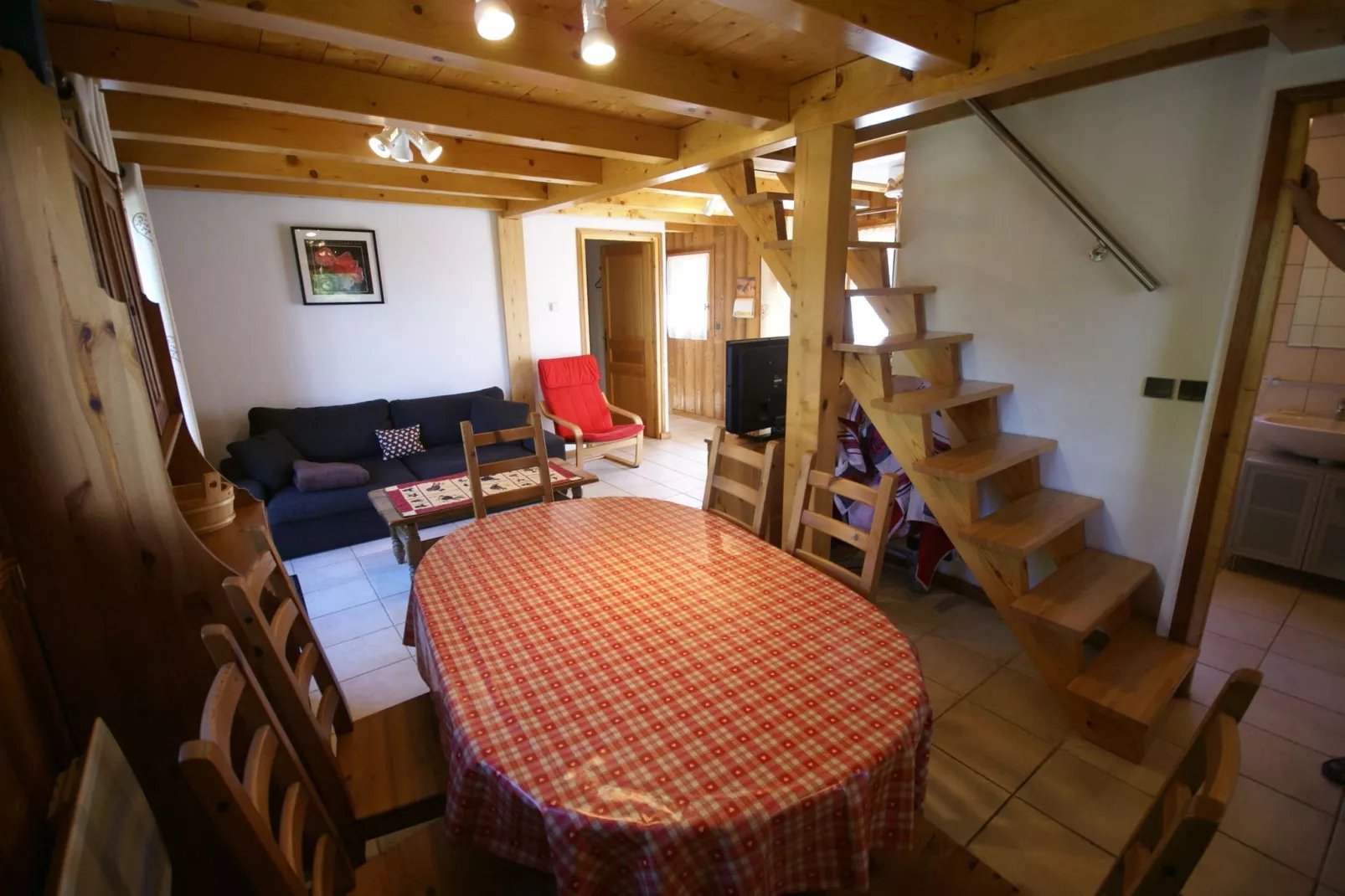 Chalet - LES HOUCHES-Living room