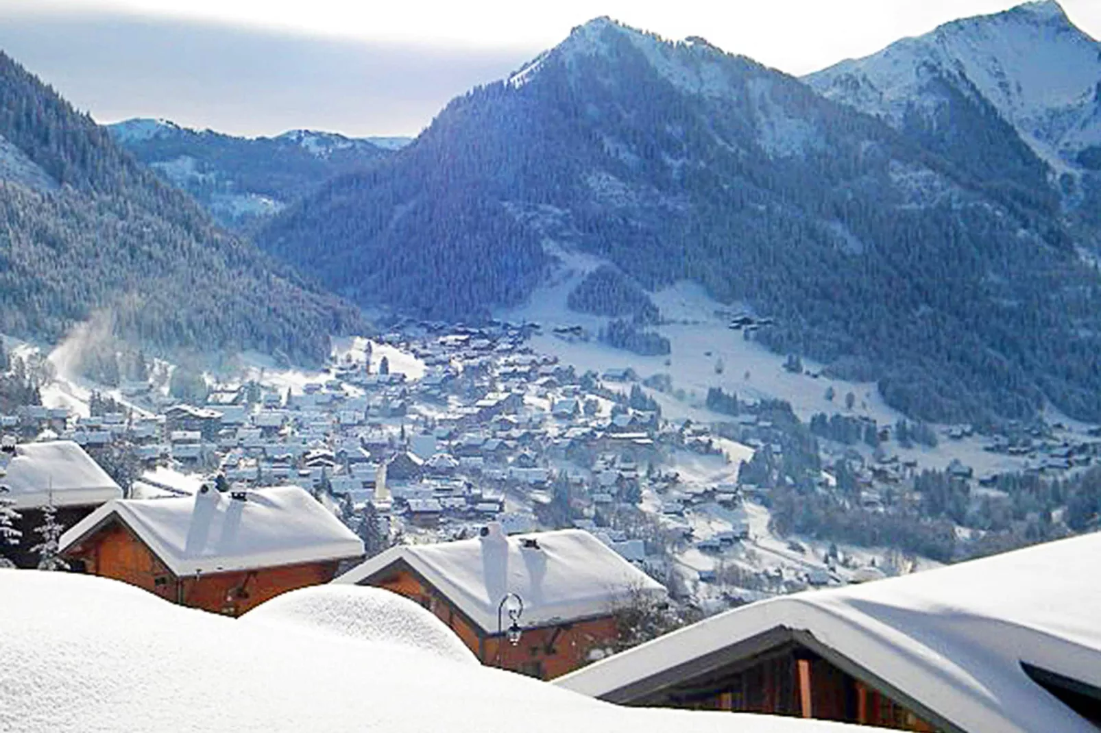 Chalet Petit Châtel-View winter