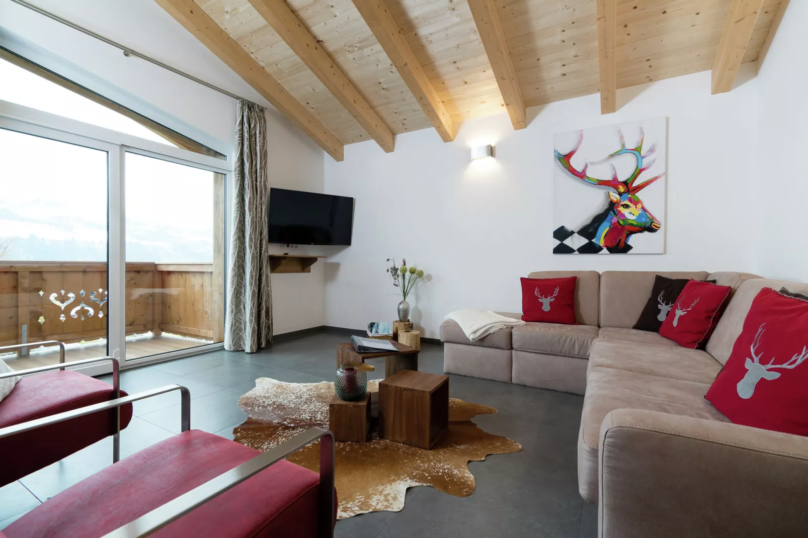 Penthouse Kristall Lodge-Living room