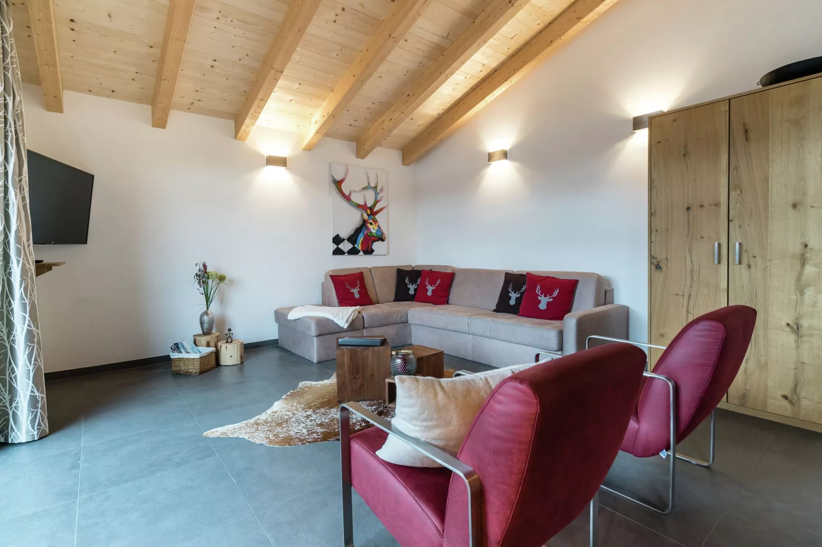Penthouse Kristall Lodge-Living room
