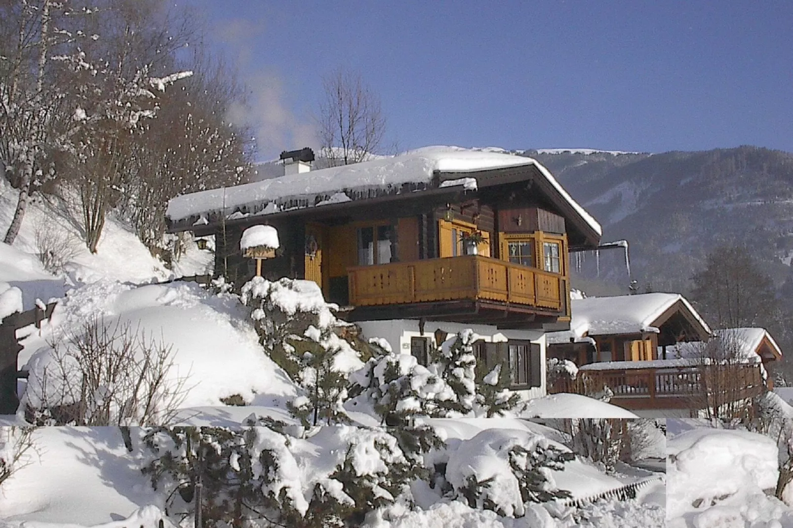 Chalet an der Piste-Extérieur hiver