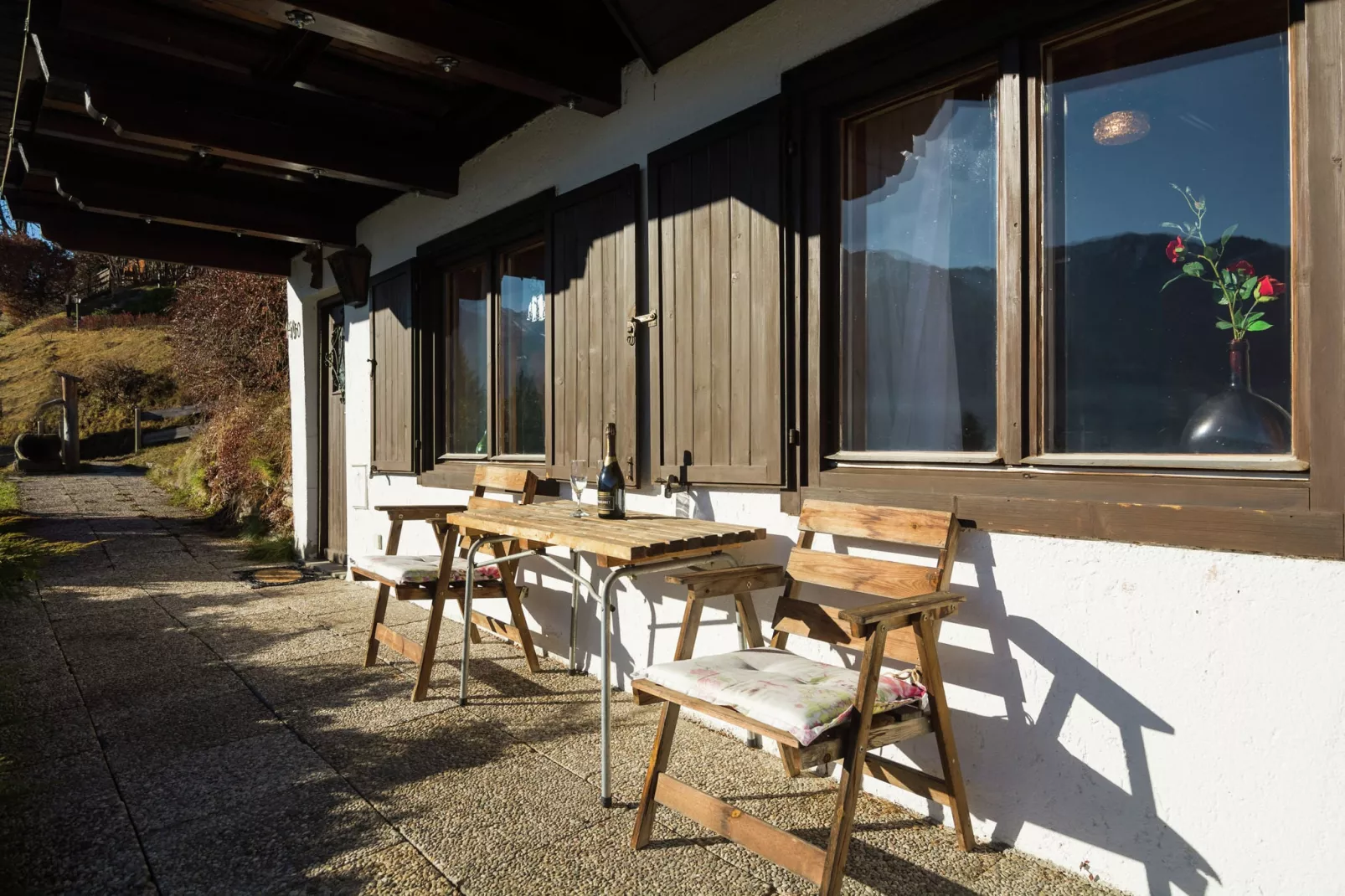 Chalet an der Piste-Balcon-terrasse