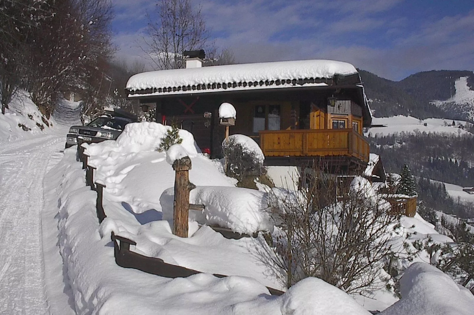 Chalet an der Piste-Extérieur hiver