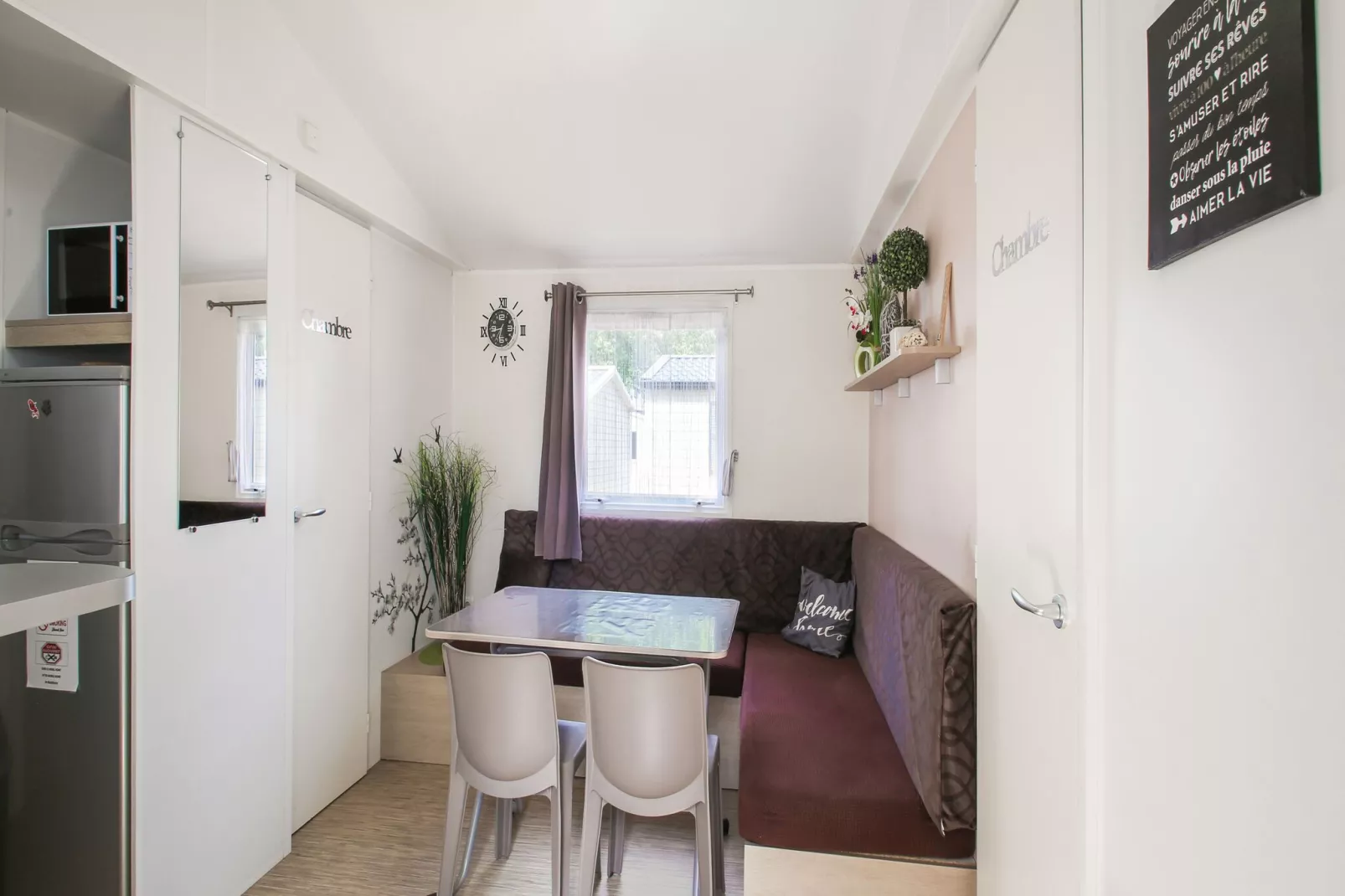 Mobil-home 4pax-Living room