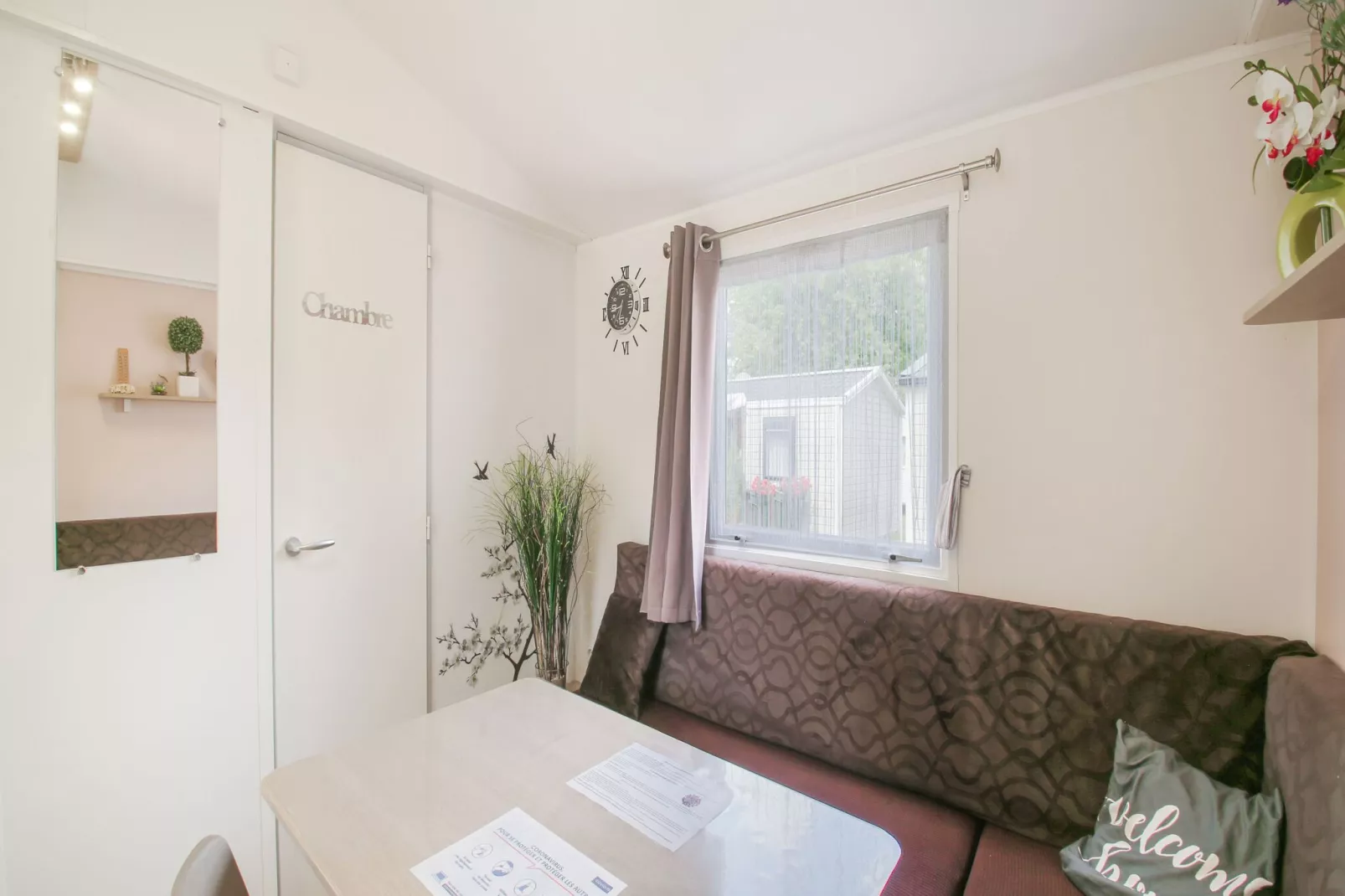 Mobil-home 4pax-Living room