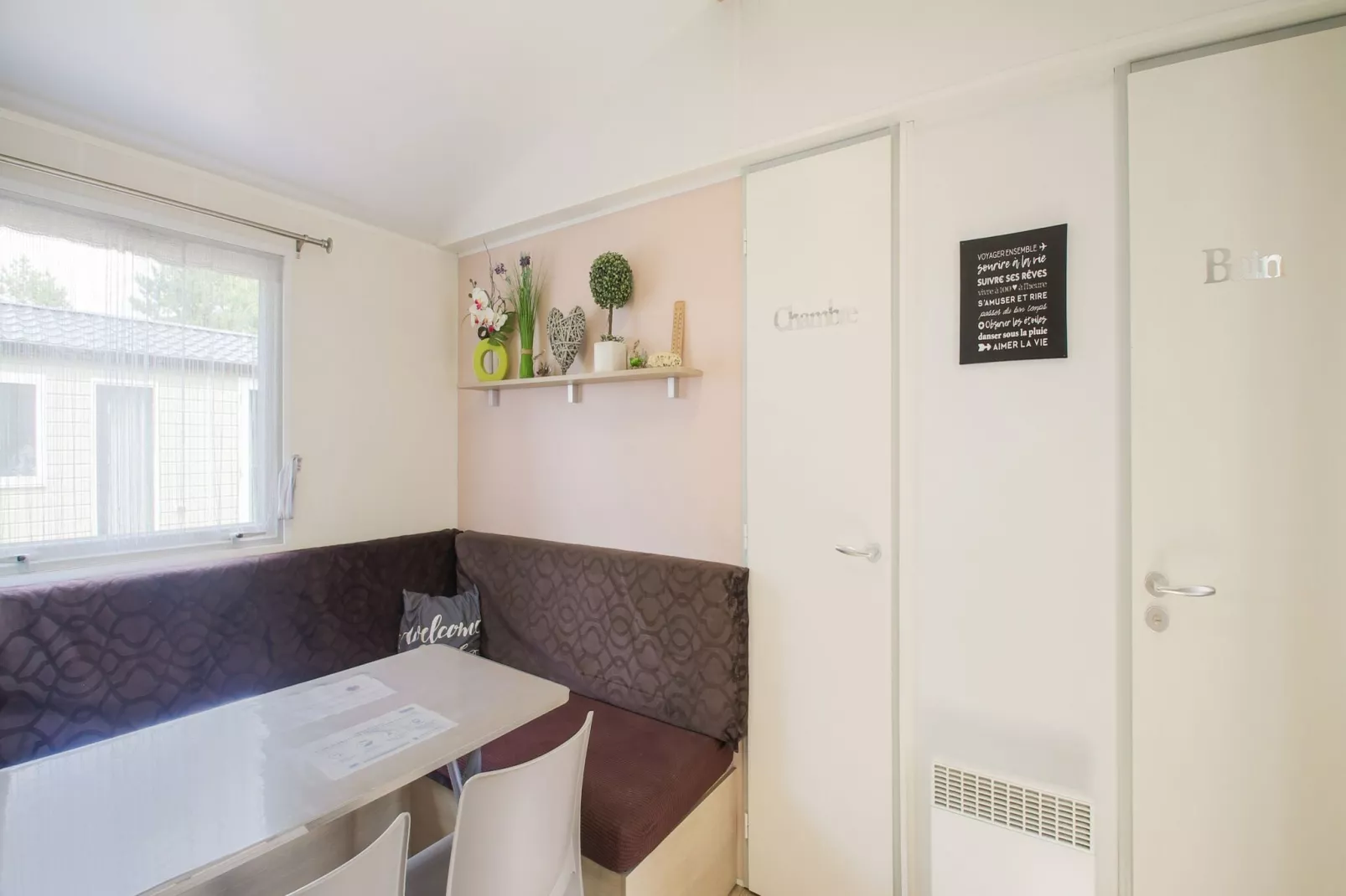 Mobil-home 4pax-Living room