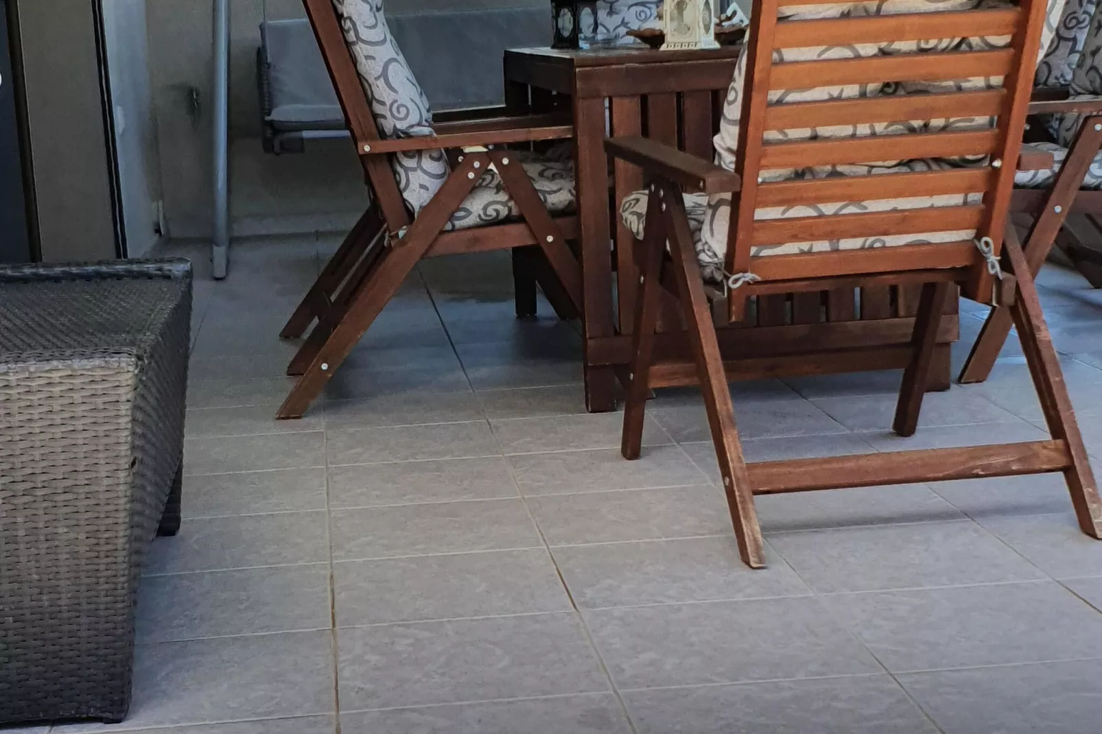 House Loutra Elenis-Terrasse/Balkon