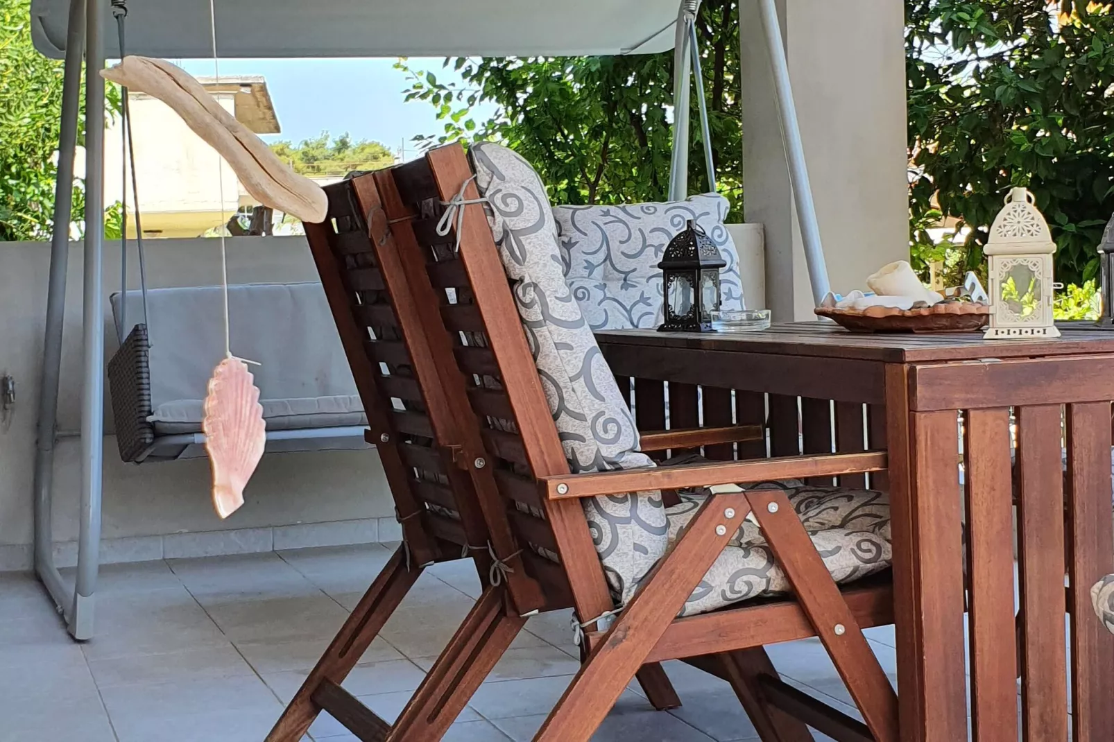 House Loutra Elenis-Terrasse/Balkon