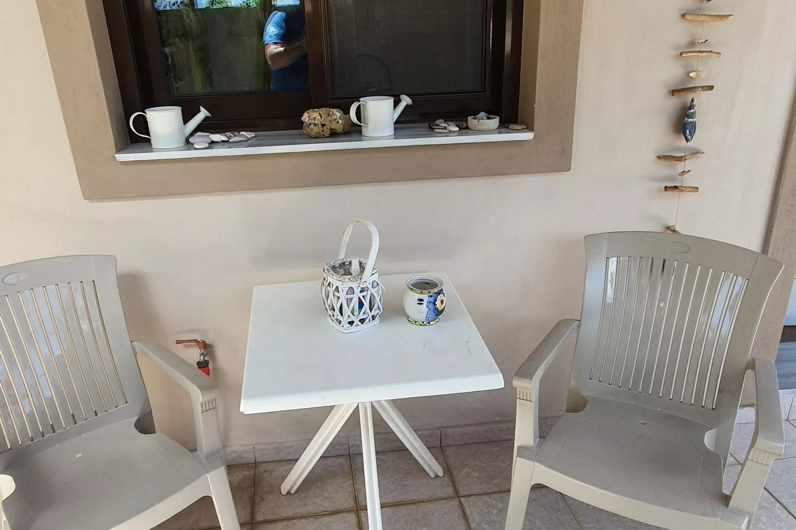 House Loutra Elenis-Terrasse/Balkon