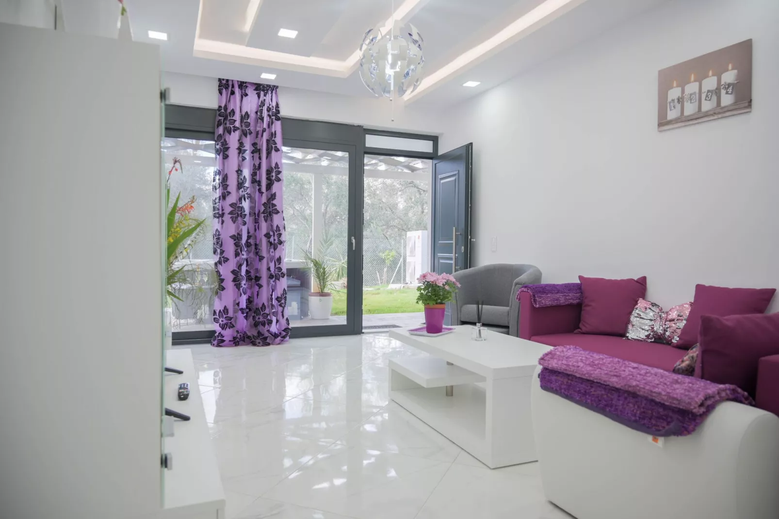 Diamond Luxury Villa Korfu-Living room