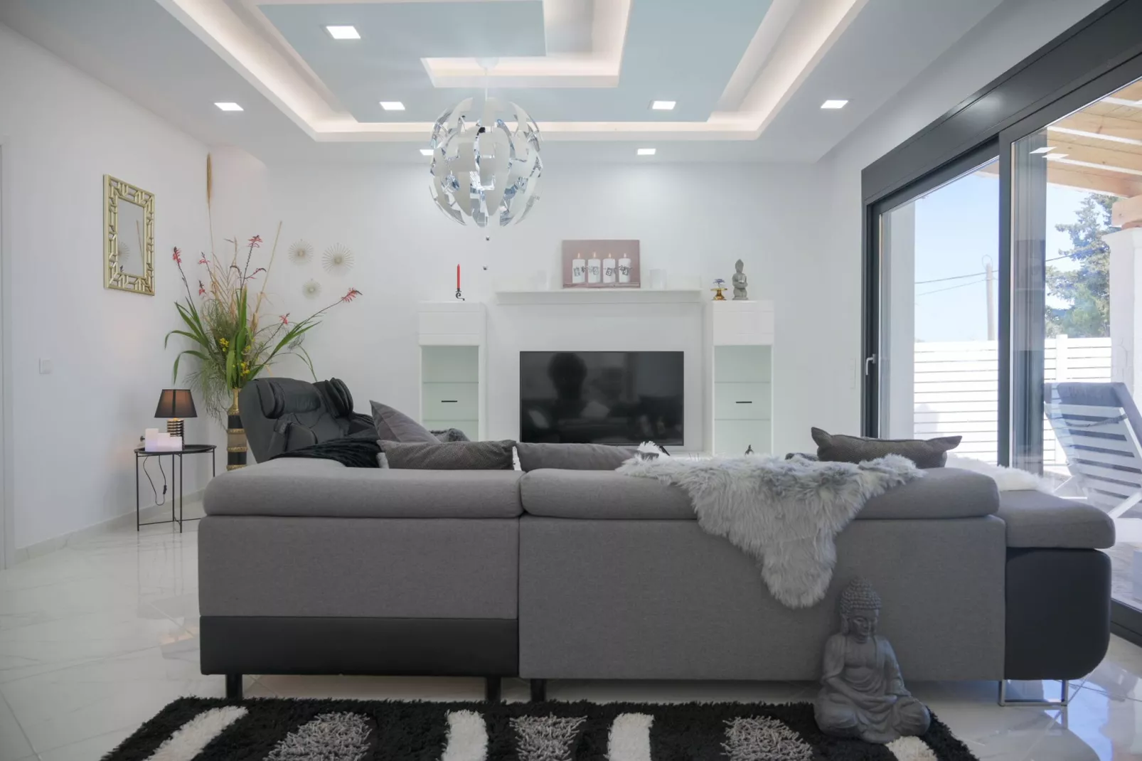 Diamond Luxury Villa Korfu-Living room